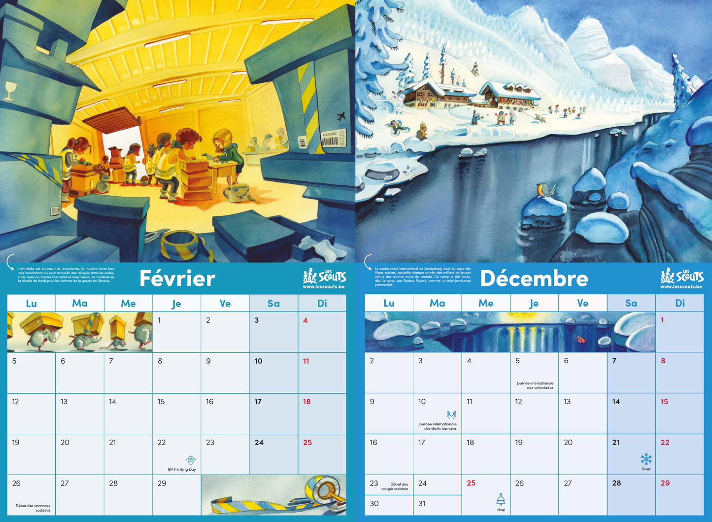 Calendrier scout 2024